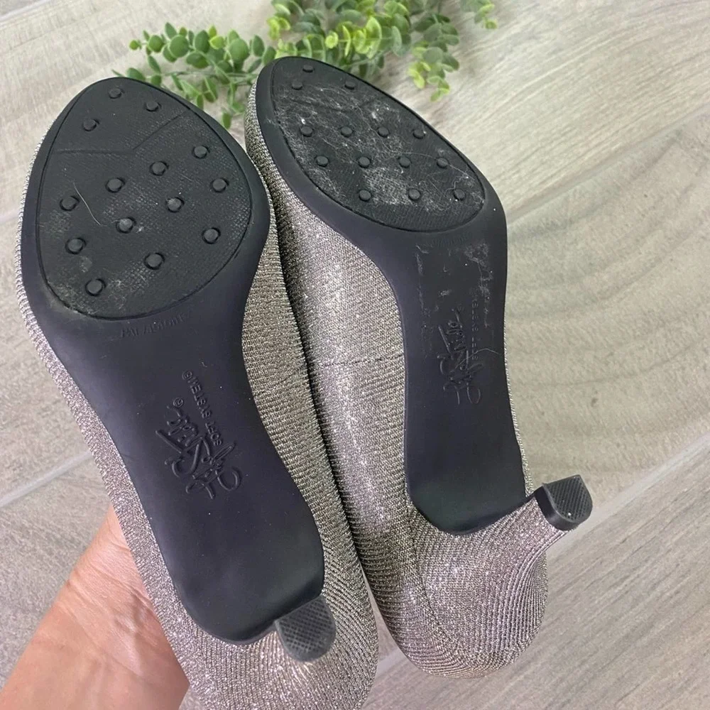 Life Stride Soft System Parigi sliver Heel Shoe 8 wide
